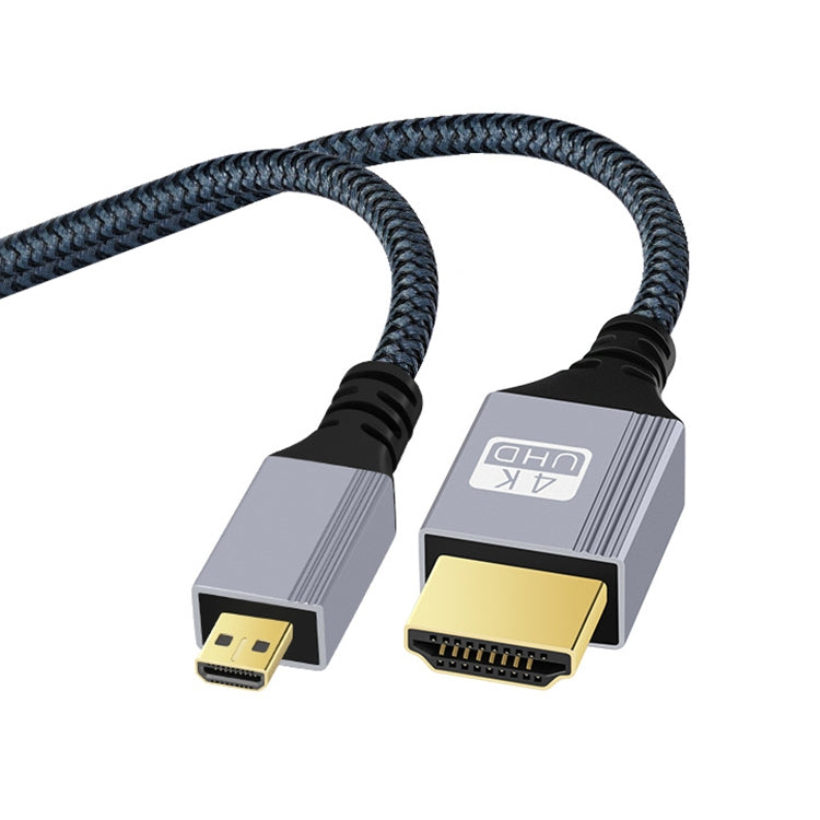 Cavo adattatore video HD per fotocamera digitale da HDTV a Micro HDTV 4K 120Hz, 0.3m, 1m, 1.5m, 2m, 3m, 5m, 10m Cavo adattatore video HD per fotocamera digitale da HDTV a Micro HDTV 4K 120Hz, 0.3m, 1m, 1.5m, 2m, 3m, 5m, 10m
